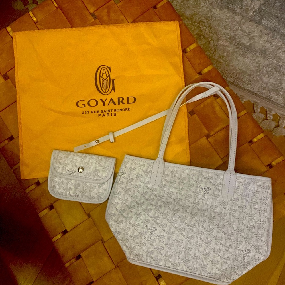 Faux Goyard tote